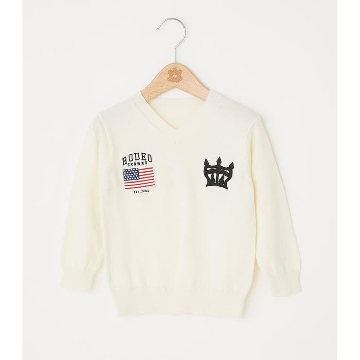 キッズ 王冠刺繍 Vネック ニット トップス 品番 Bjlw Rodeo Crowns Wide Bowl ロデオクラウンズ ワイドボウル のレディースファッション通販 Shoplist ショップリスト