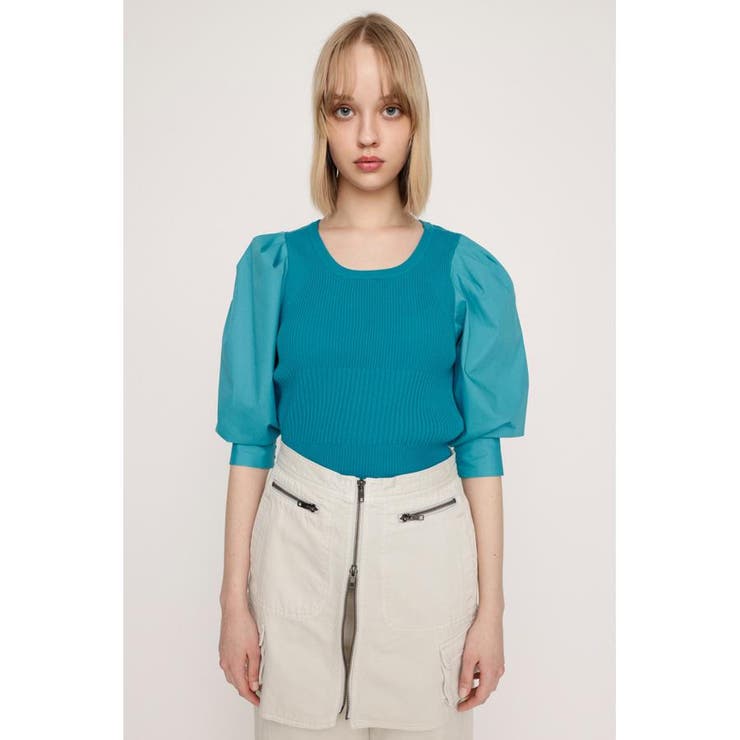 KNIT COMBI TUCK PUFF トップス | SLY OUTLET | 詳細画像3 