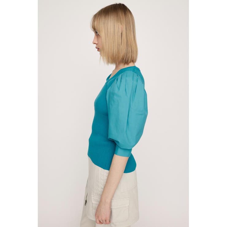 KNIT COMBI TUCK PUFF トップス | SLY OUTLET | 詳細画像5 