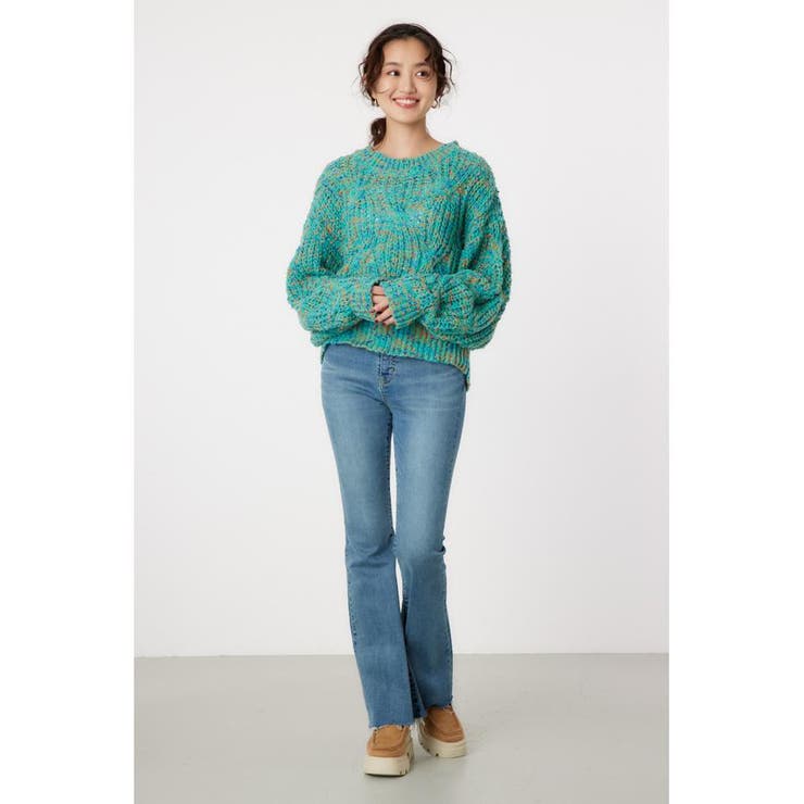 19180円 IRO＋IRO お天気カラーのドッキングWeatherトップス マルチカラーネップニット[品番：BJLW0029035]｜RODEO CROWNS