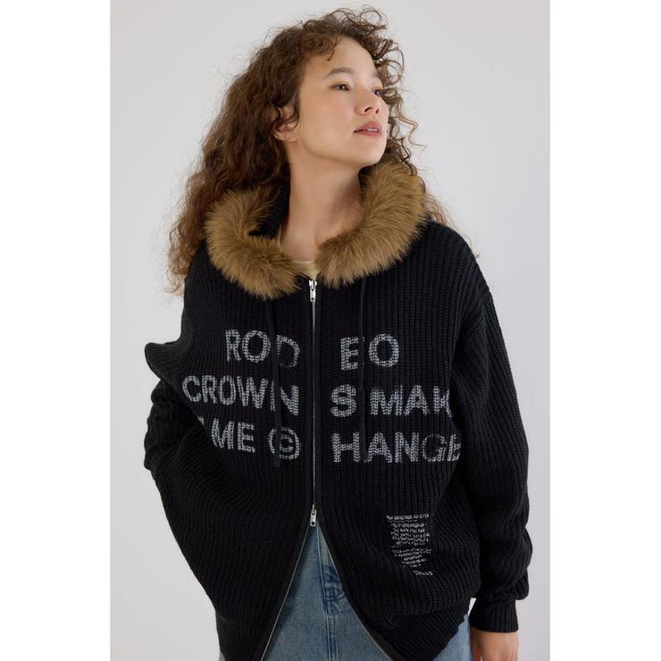 FADE LOGOニットジップフーディー | RODEO CROWNS WIDE BOWL | 詳細画像8 