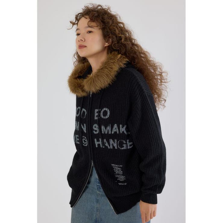 FADE LOGOニットジップフーディー | RODEO CROWNS WIDE BOWL | 詳細画像9 