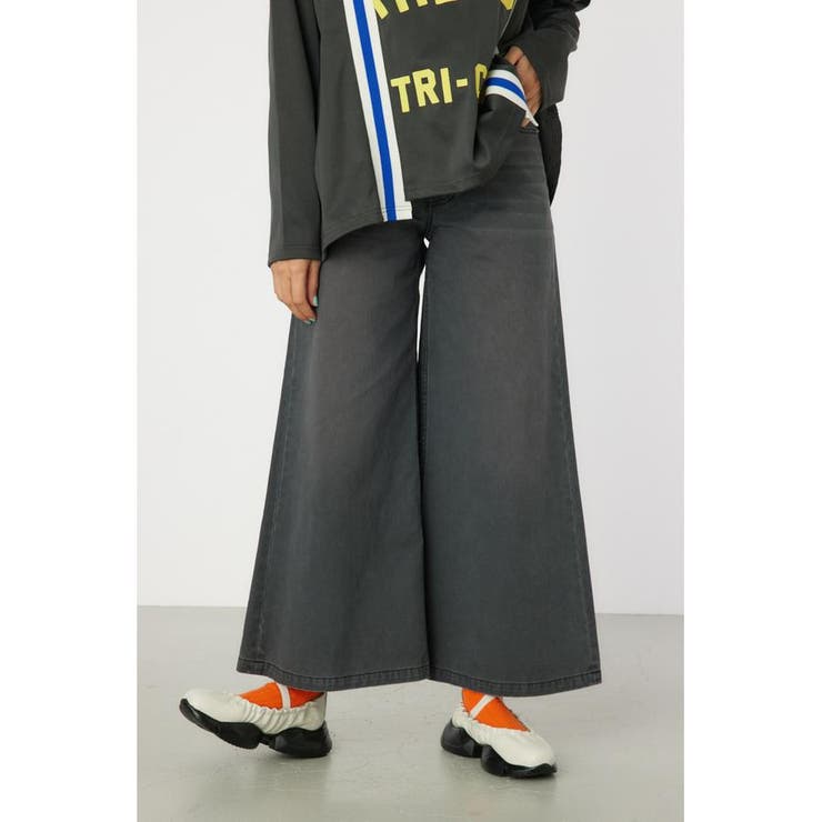 BLK | WASH COLOR バギーパンツ | RODEO CROWNS WIDE BOWL