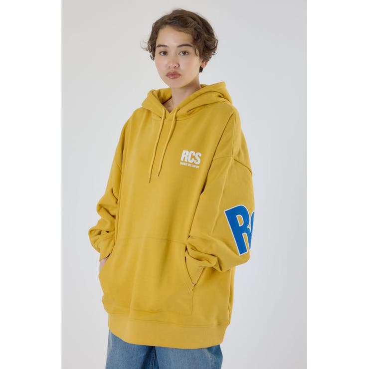 YEL | ロゴアップリケルーズパーカー | RODEO CROWNS WIDE BOWL