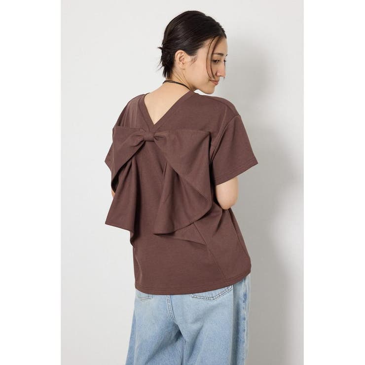 BRN | ビッグリボン2WAY Tシャツ | RODEO CROWNS WIDE BOWL