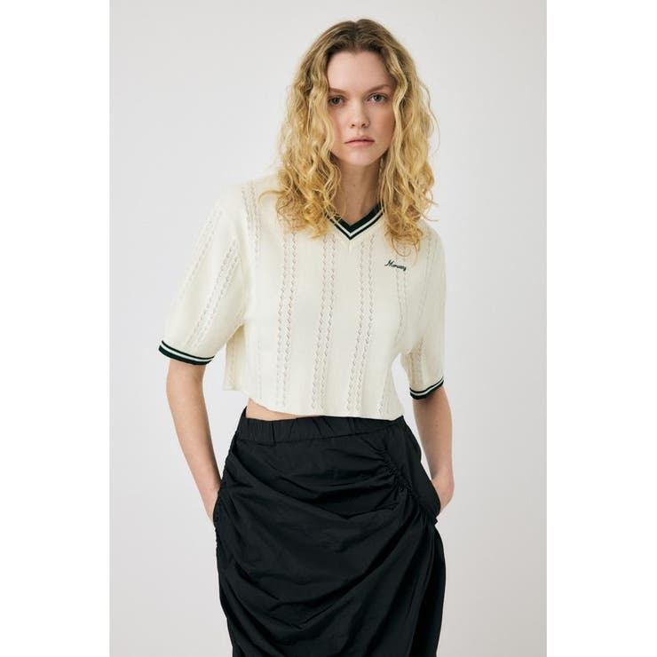 IVOY3 | MOUSSY CROPPED KNIT Tシャツ | MOUSSY OUTLET