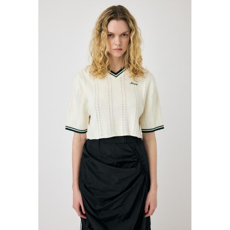 MOUSSY CROPPED KNIT Tシャツ | MOUSSY OUTLET | 詳細画像1 