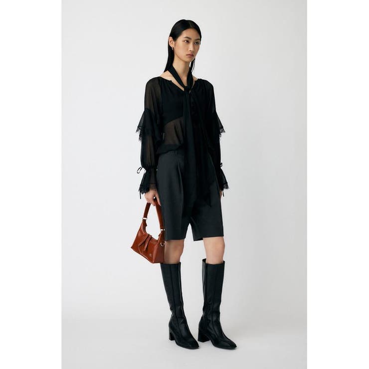LACE TRIM TIE ブラウス | MOUSSY OUTLET | 詳細画像2 