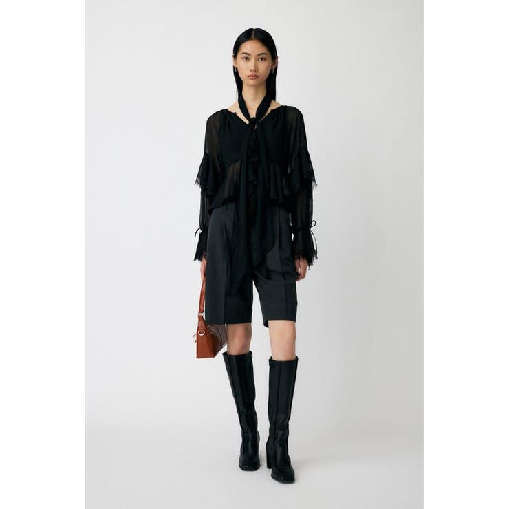 LACE TRIM TIE ブラウス | MOUSSY OUTLET | 詳細画像3 