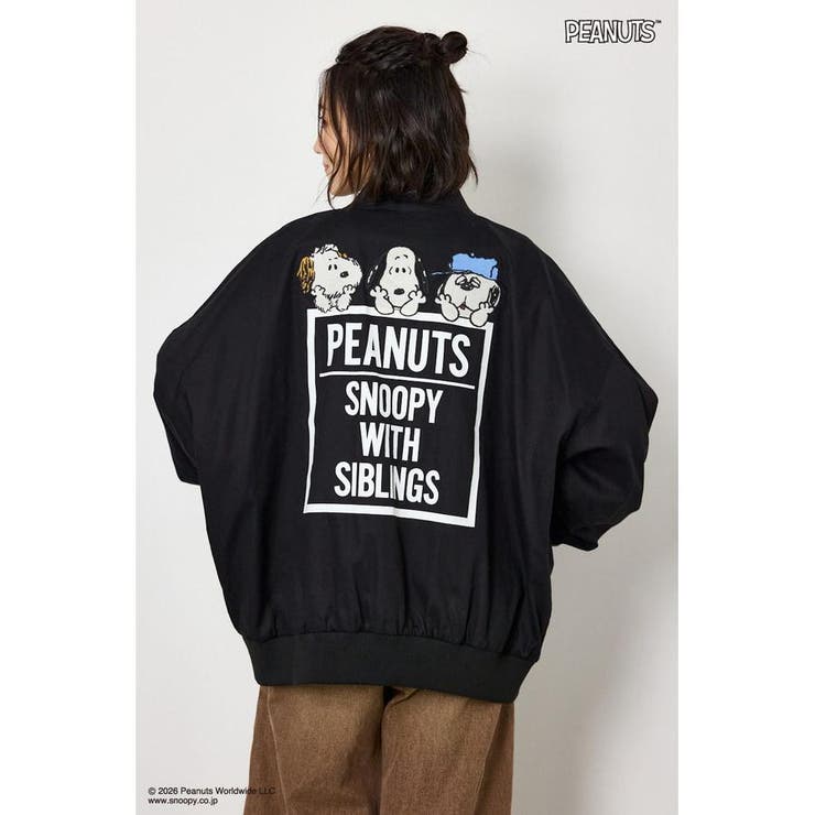 BLK | (PEANUTS)ビックブルゾン | RODEO CROWNS WIDE BOWL