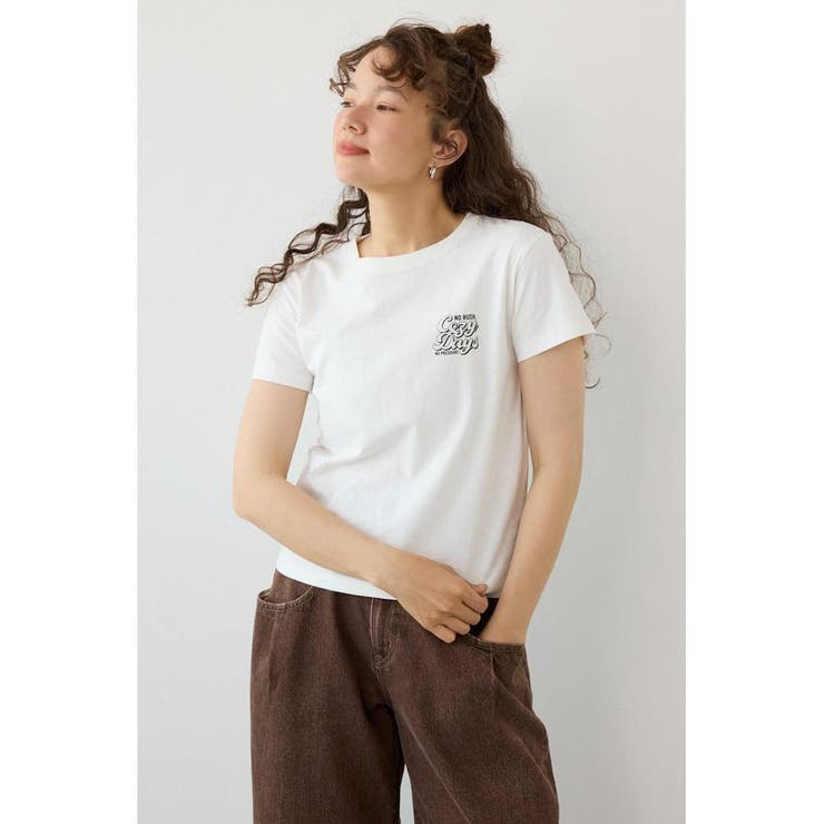 O/WHT1 | Doodle Cozy days Tシャツ | RODEO CROWNS WIDE BOWL