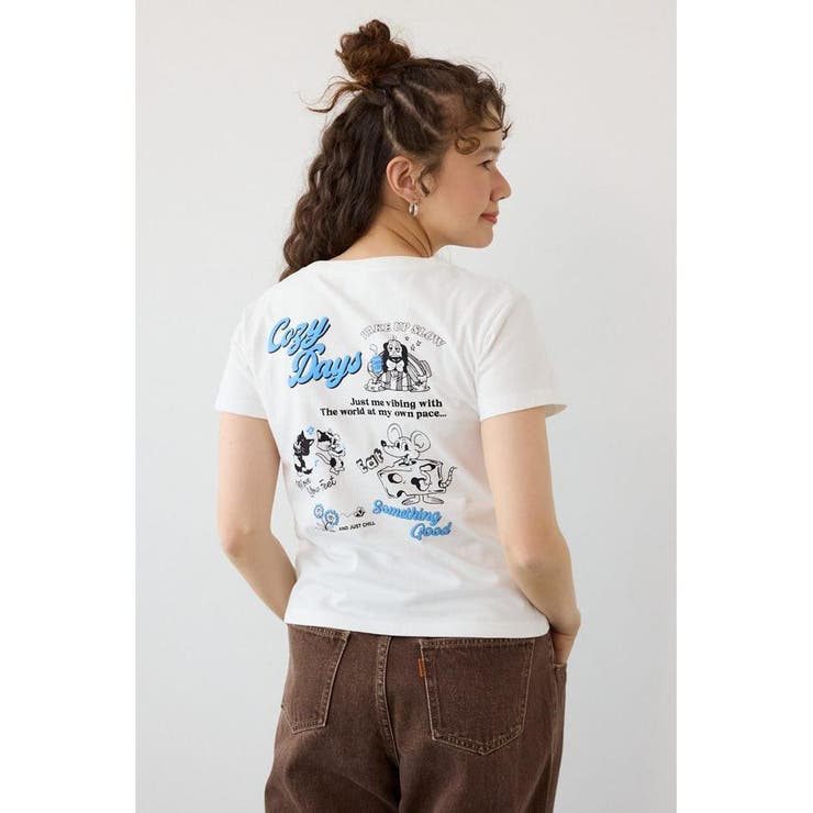 Doodle Cozy days Tシャツ | RODEO CROWNS WIDE BOWL | 詳細画像4 