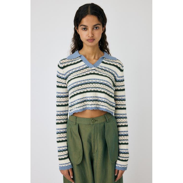 CROCHET SHIRT ニット | MOUSSY OUTLET | 詳細画像12 