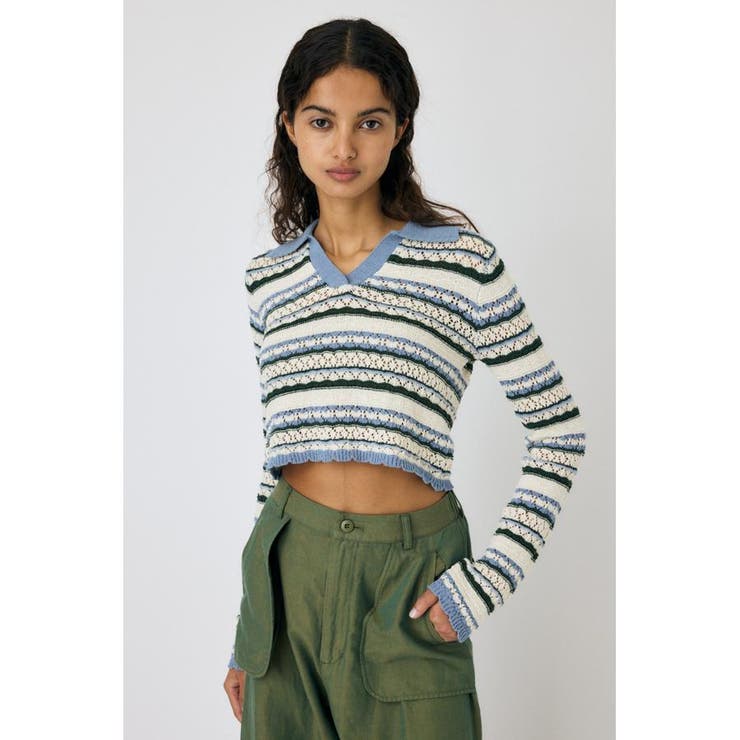 CROCHET SHIRT ニット | MOUSSY OUTLET | 詳細画像10 