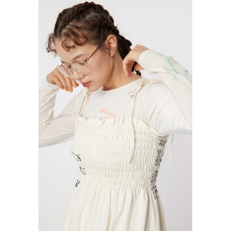 ランダムテキストシャーリングキャミチュニック | RODEO CROWNS WIDE BOWL | 詳細画像2 