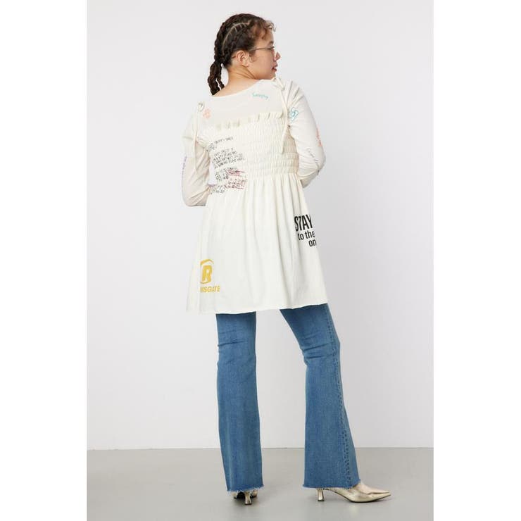 ランダムテキストシャーリングキャミチュニック | RODEO CROWNS WIDE BOWL | 詳細画像6 