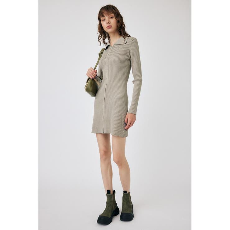 ZIP UP LS MINI ドレス | MOUSSY OUTLET | 詳細画像24 