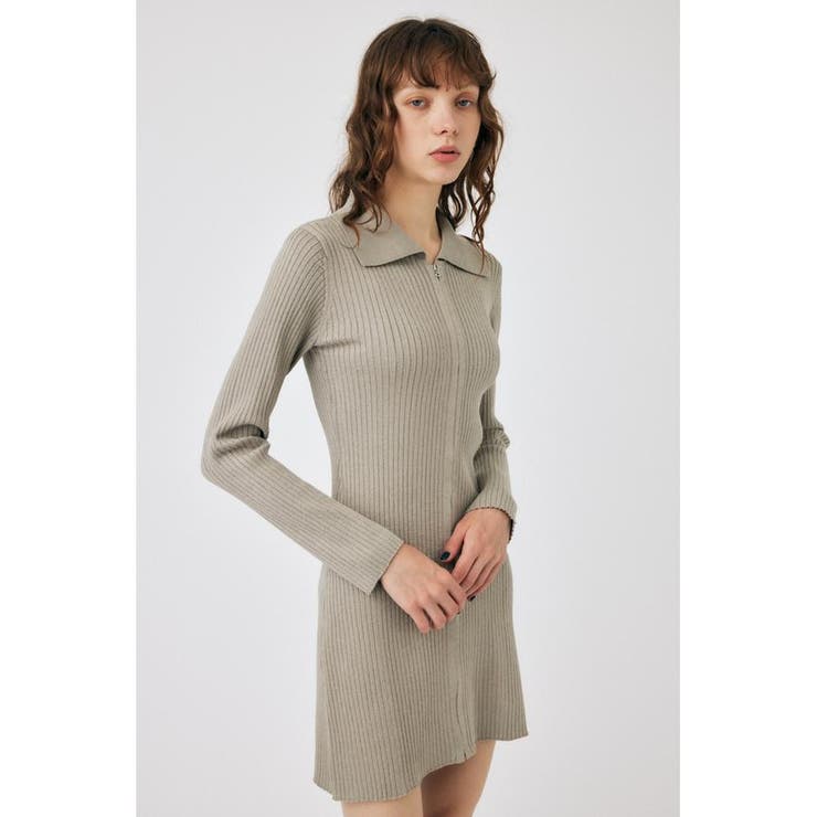 ZIP UP LS MINI ドレス | MOUSSY OUTLET | 詳細画像25 