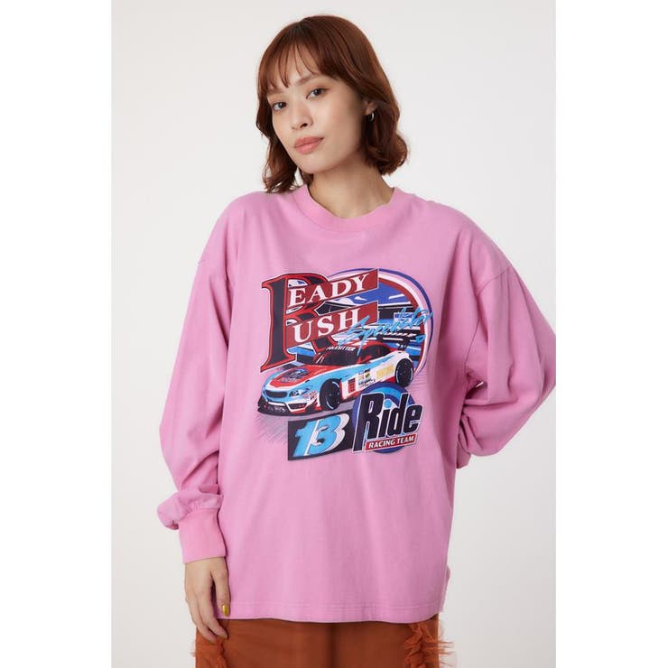 PNK | G/O AUTO RACING ロングTシャツ | RODEO CROWNS WIDE BOWL