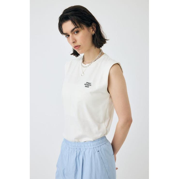 TINY LETTER SLEEVELESS トップス | MOUSSY OUTLET | 詳細画像5 