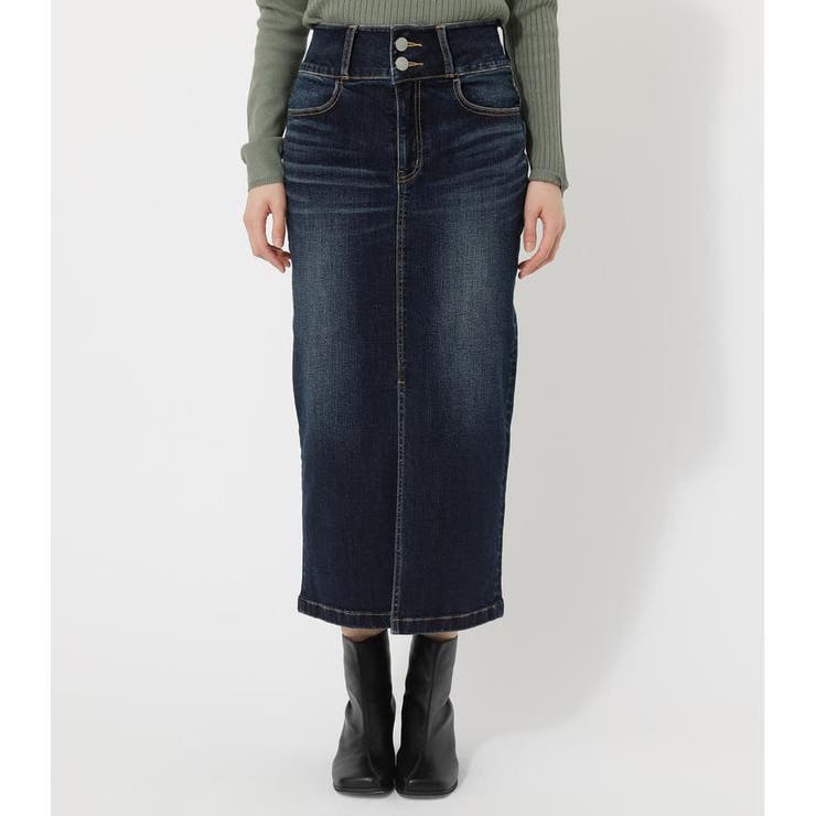HIGH WAIST SLIT DENIM SKIRT[品番：AZLW0016838]｜AZUL BY