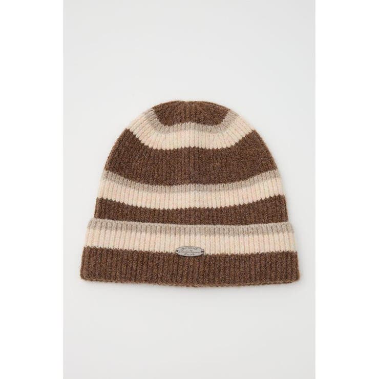 柄BRN5 | ボーダーモヘアニットビーニー | RODEO CROWNS WIDE BOWL