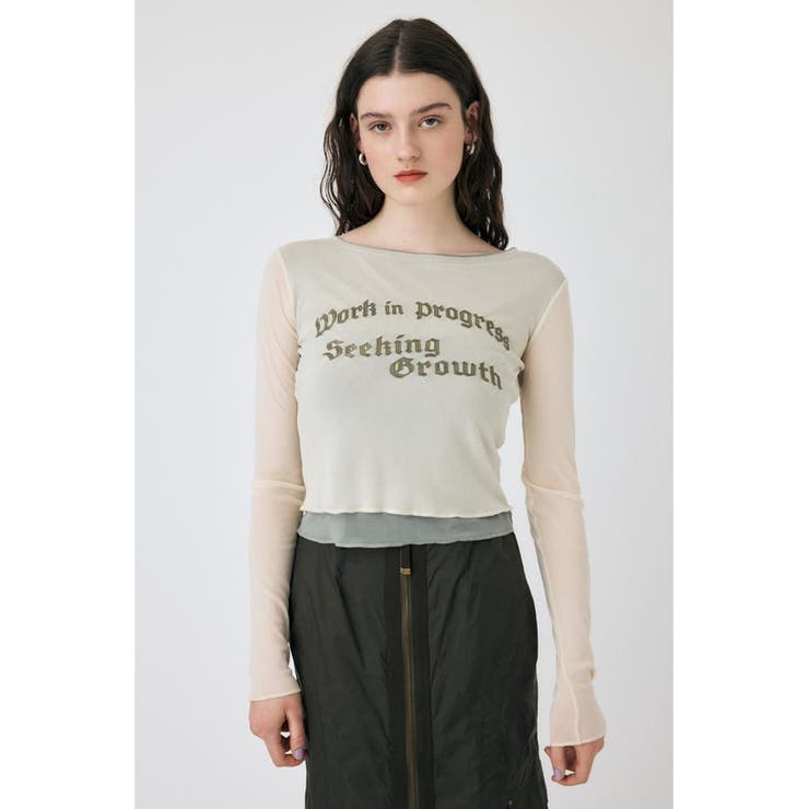 IVOY3 | SHEER LAYERED ロングスリーブTシャツ | MOUSSY OUTLET