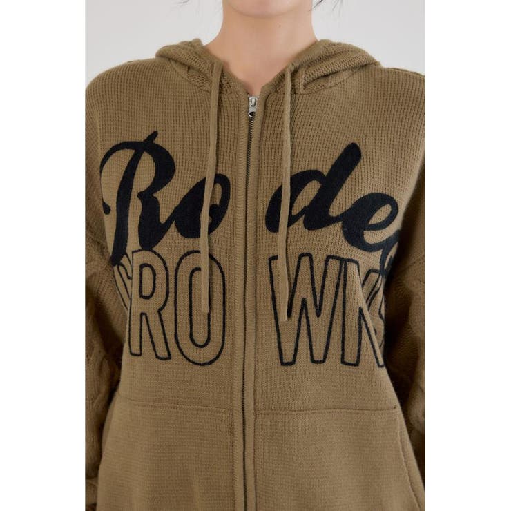 ロゴケーブルニットジップフーディー | RODEO CROWNS WIDE BOWL | 詳細画像26 