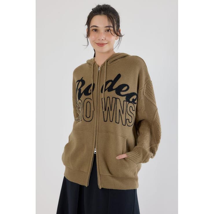 ロゴケーブルニットジップフーディー | RODEO CROWNS WIDE BOWL | 詳細画像18 