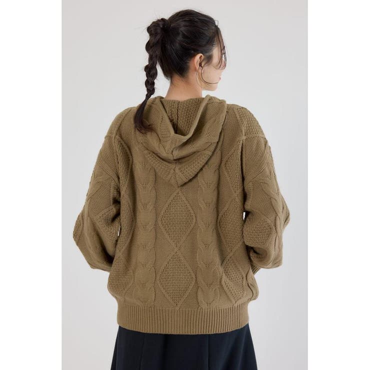 ロゴケーブルニットジップフーディー | RODEO CROWNS WIDE BOWL | 詳細画像20 