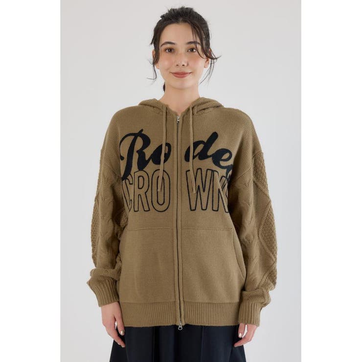 ロゴケーブルニットジップフーディー | RODEO CROWNS WIDE BOWL | 詳細画像23 