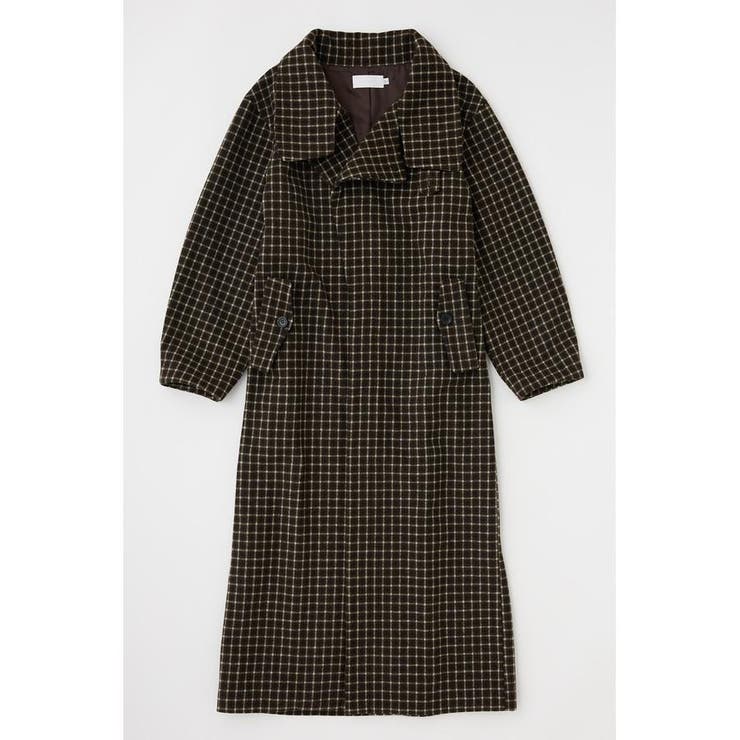 STANDCOLLAR PLAID コクーンコート | MOUSSY OUTLET | 詳細画像12 