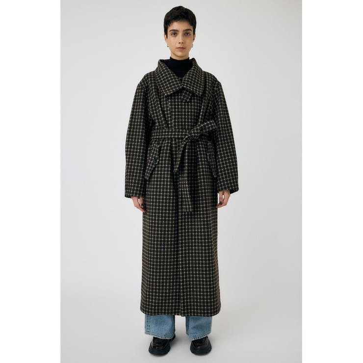 STANDCOLLAR PLAID コクーンコート | MOUSSY OUTLET | 詳細画像5 