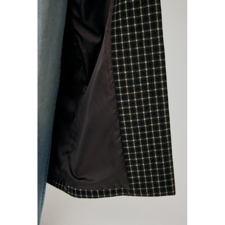 STANDCOLLAR PLAID コクーンコート | MOUSSY OUTLET | 詳細画像11 