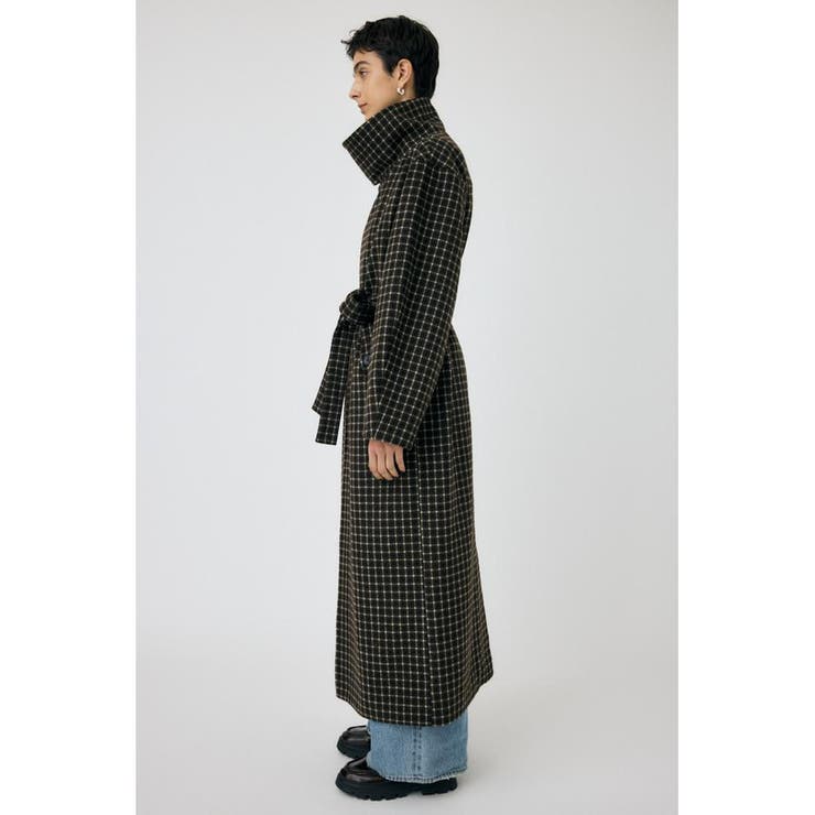 STANDCOLLAR PLAID コクーンコート | MOUSSY OUTLET | 詳細画像3 