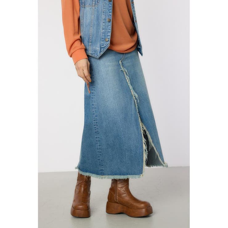 スリットデニムマキシスカート | RODEO CROWNS WIDE BOWL | 詳細画像11 