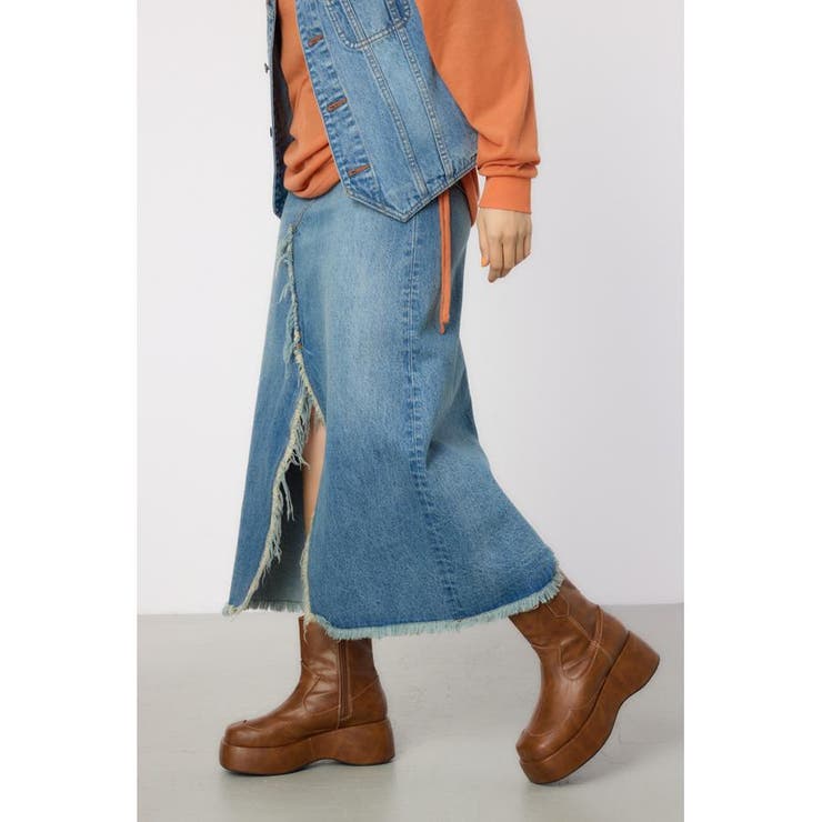 スリットデニムマキシスカート | RODEO CROWNS WIDE BOWL | 詳細画像12 