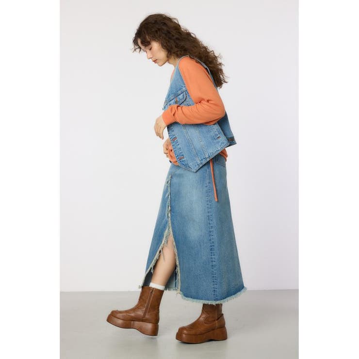 スリットデニムマキシスカート | RODEO CROWNS WIDE BOWL | 詳細画像15 