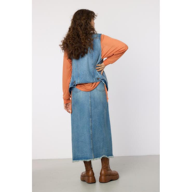 スリットデニムマキシスカート | RODEO CROWNS WIDE BOWL | 詳細画像16 