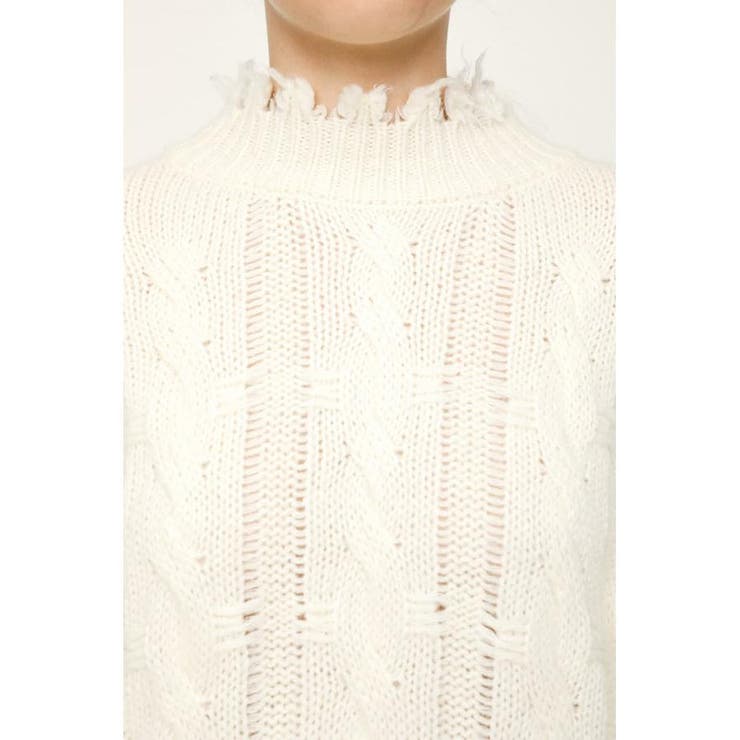 DAMAGED WOOL MIX LOOSE トップス | SLY OUTLET | 詳細画像7 