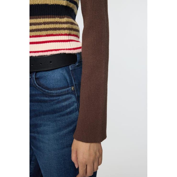 STRIPE ZIP UP KNIT シャツ | MOUSSY OUTLET | 詳細画像15 