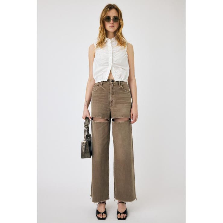 GATHER SLEEVELESS シャツ | MOUSSY OUTLET | 詳細画像4 