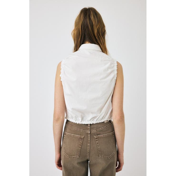 GATHER SLEEVELESS シャツ | MOUSSY OUTLET | 詳細画像8 