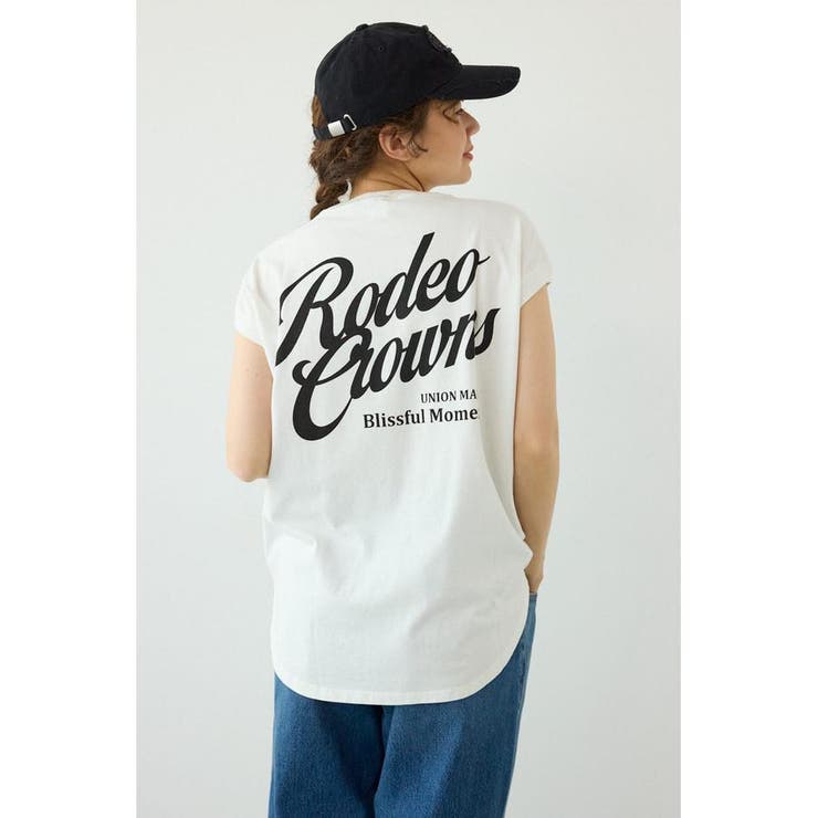 O/WHT1 | スクリプトロゴノースリーブトップス | RODEO CROWNS WIDE BOWL