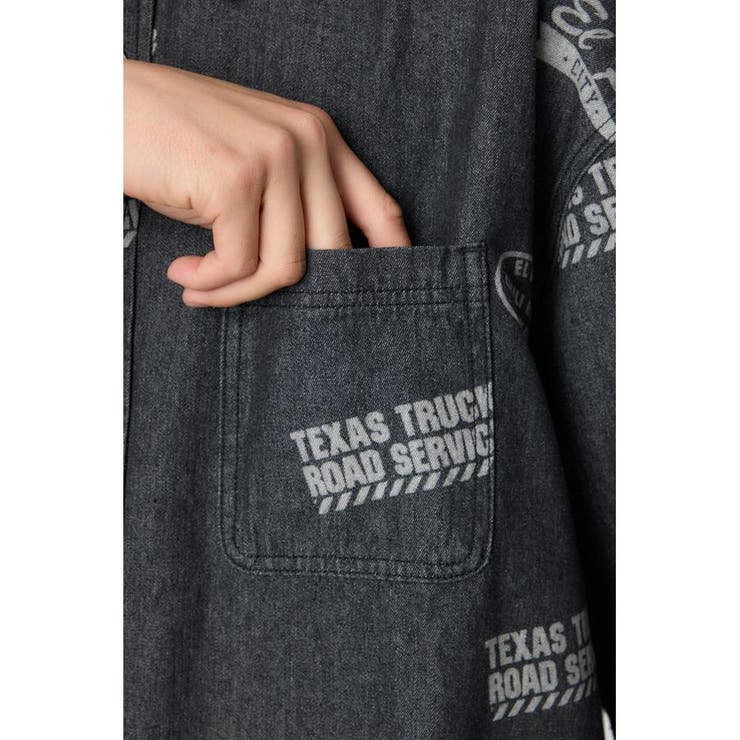 スタンプデニムシャツ | RODEO CROWNS WIDE BOWL | 詳細画像12 