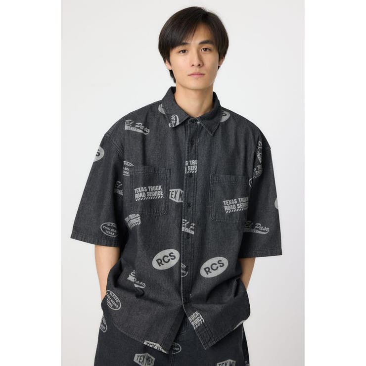 スタンプデニムシャツ | RODEO CROWNS WIDE BOWL | 詳細画像2 