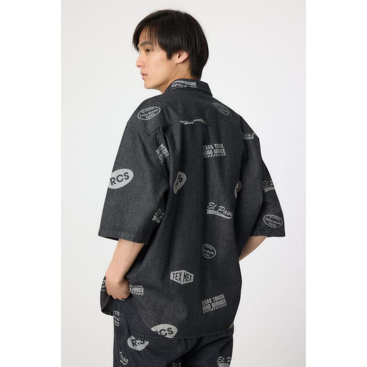 スタンプデニムシャツ | RODEO CROWNS WIDE BOWL | 詳細画像3 