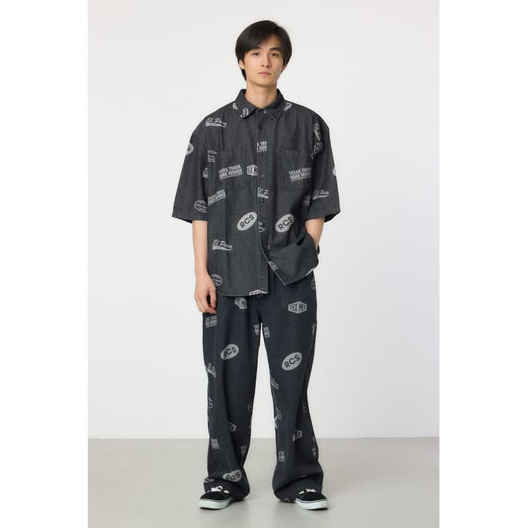 スタンプデニムシャツ | RODEO CROWNS WIDE BOWL | 詳細画像4 