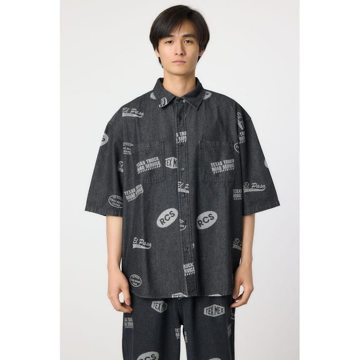 スタンプデニムシャツ | RODEO CROWNS WIDE BOWL | 詳細画像7 
