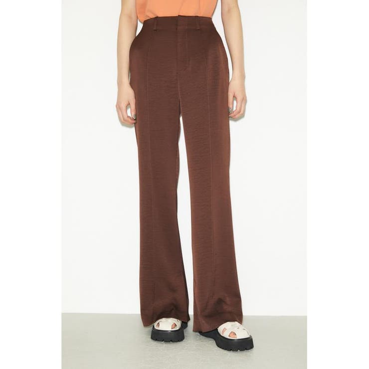 BRN | SMOOTH SATIN FLARE パンツ | SLY OUTLET
